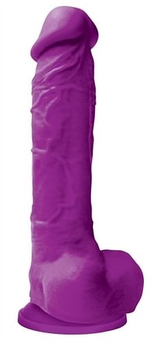 Colours Pleasures – 8 Inch Dildo – Purple