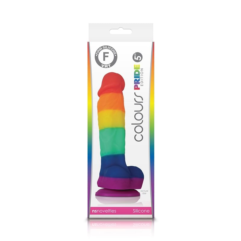 Colours Pride Edition – 5 Inch Dildo – Rainbow