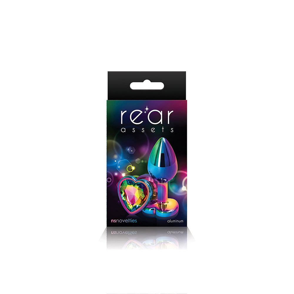 Rear Assets – Multicolor Heart – Small – Rainbow