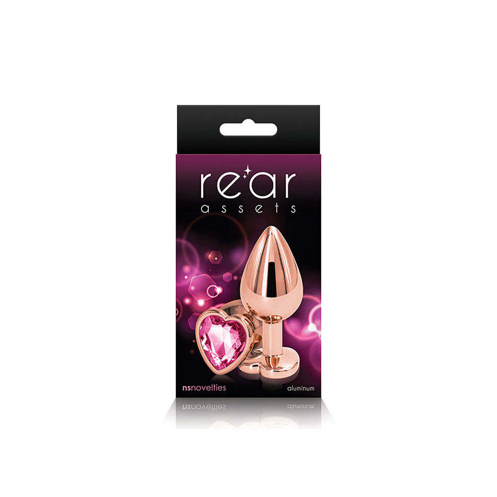 Rear Assets – Rose Gold Heart – Medium – Pink