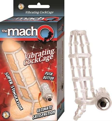 The Macho Vibrating Cockring – Clear