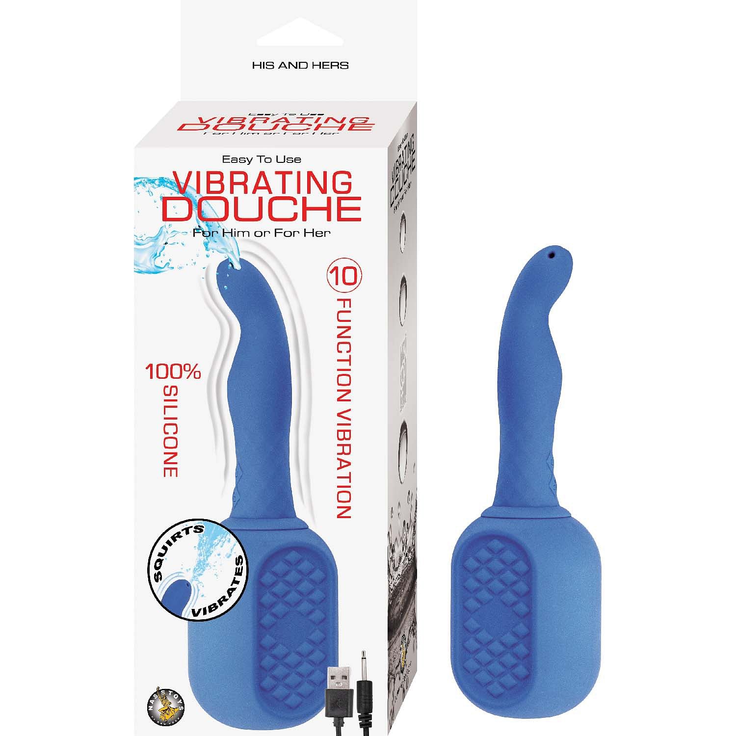 Vibrating Douche – Blue