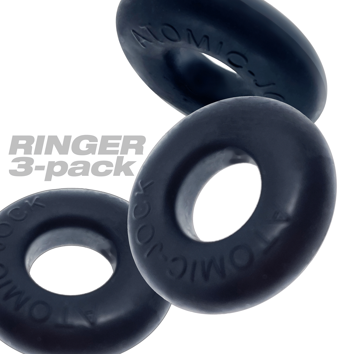 Ringer Cockring 3 Pack – Small – Night Black