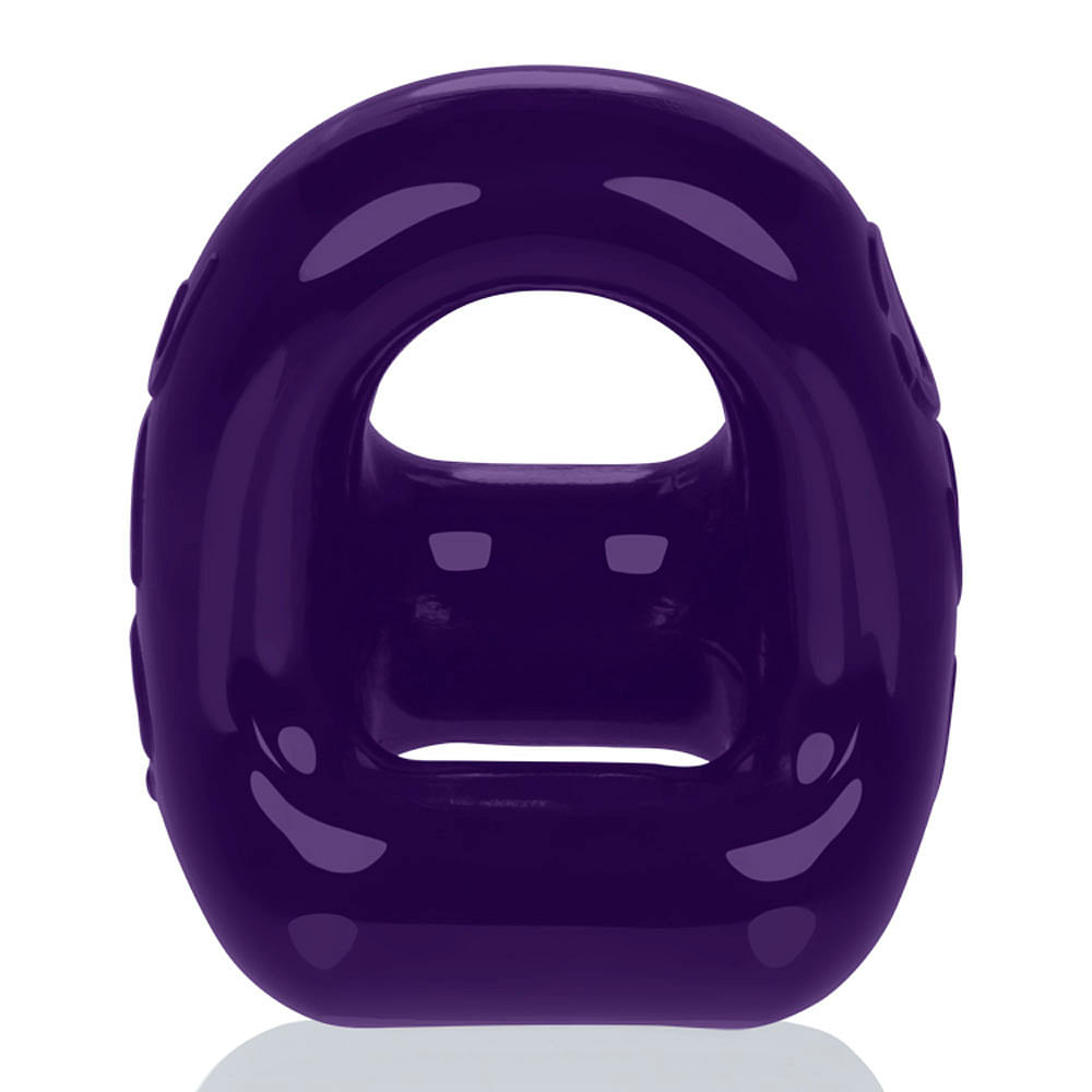 360 2- Way Cockring and Ballsling – Eggplant