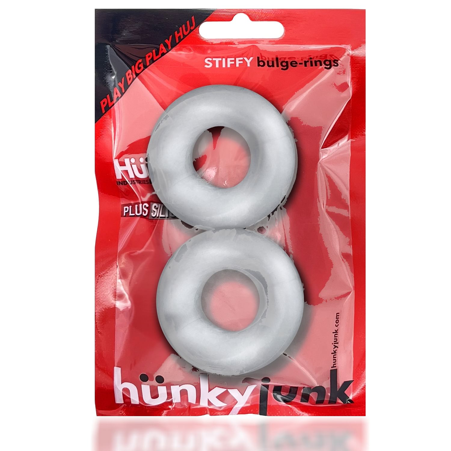 Stiffy 2-Pack Bulge-Rings – Clear Ice