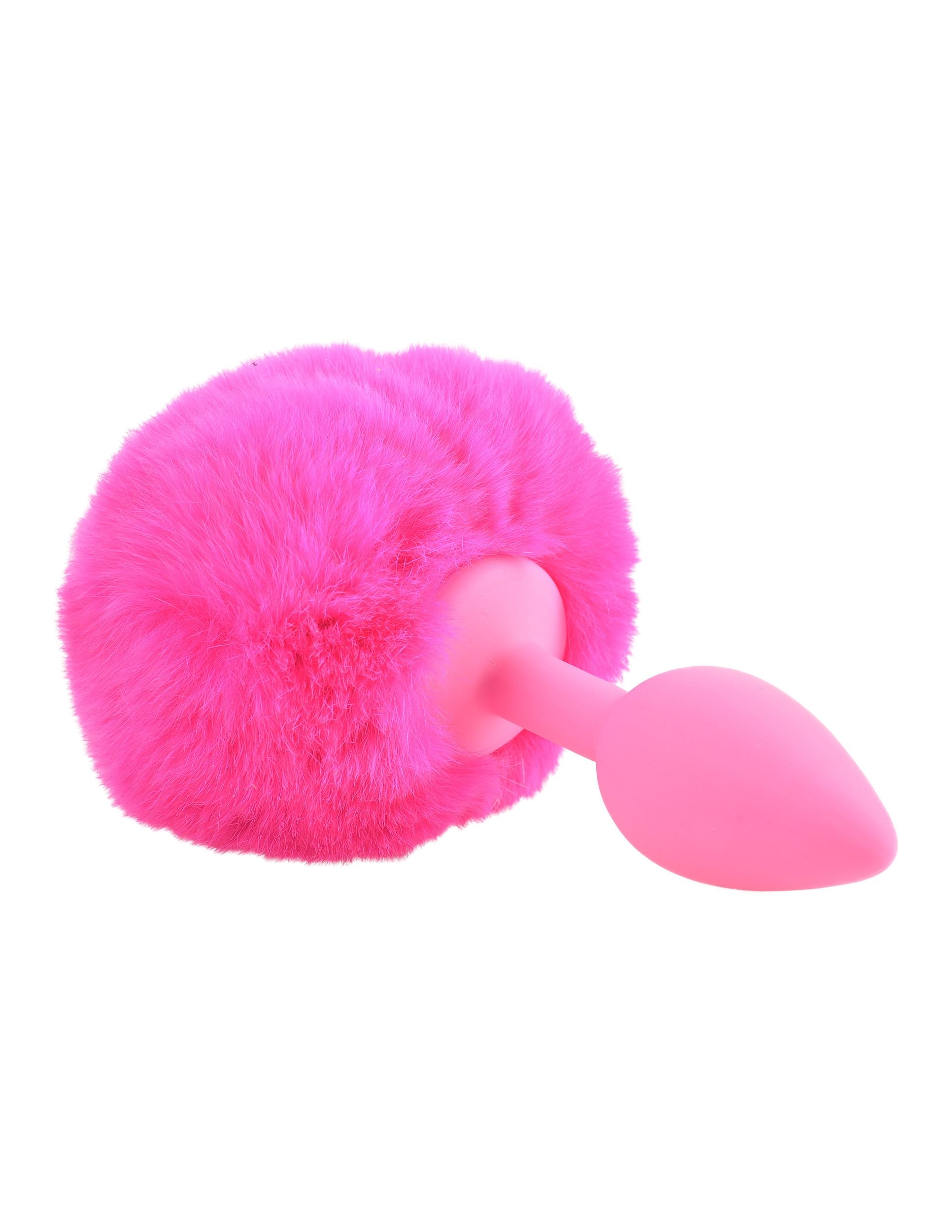 Neon Bunny Tail – Pink