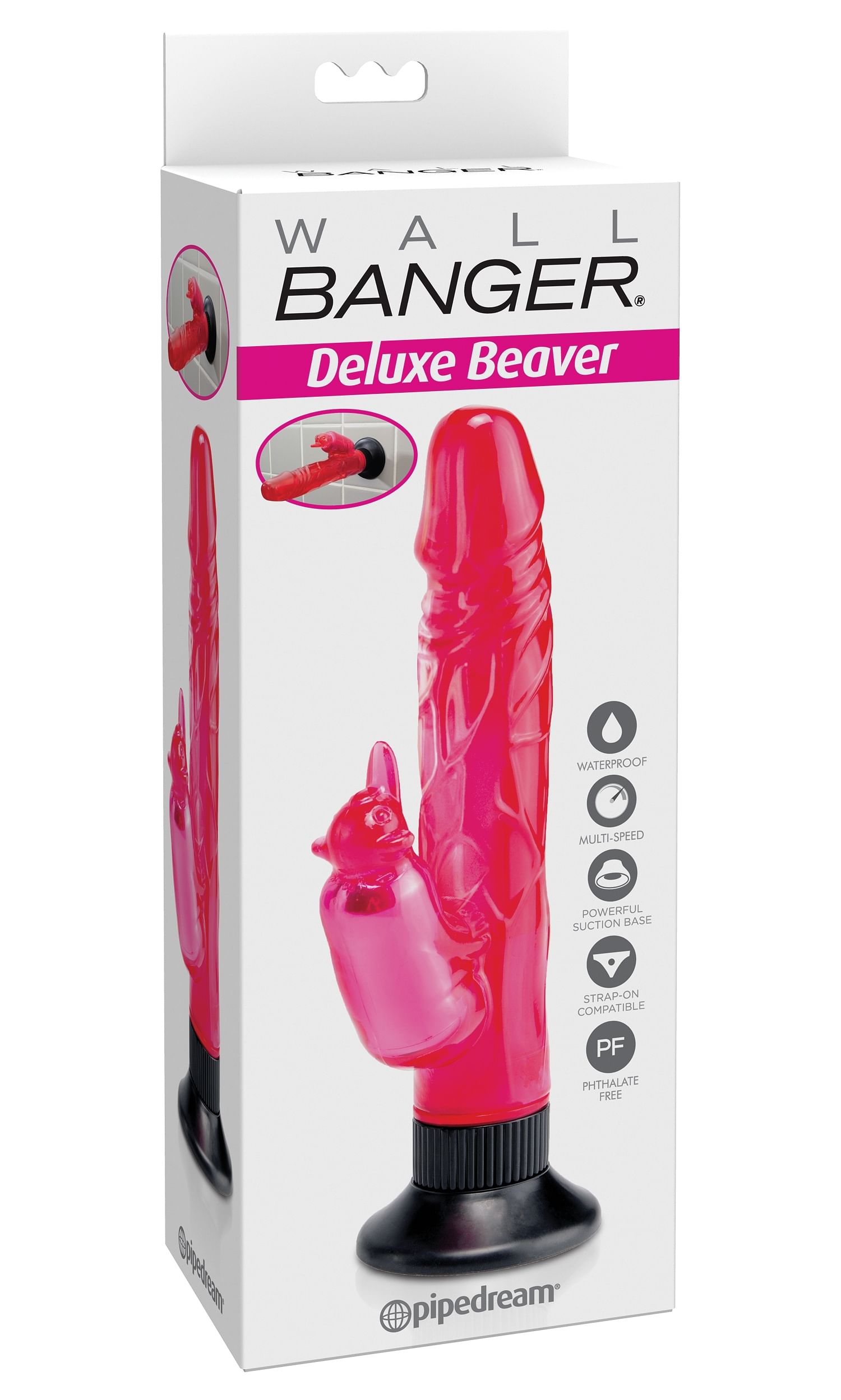 Waterproof Beaver Wall Bangers Deluxe – Pink