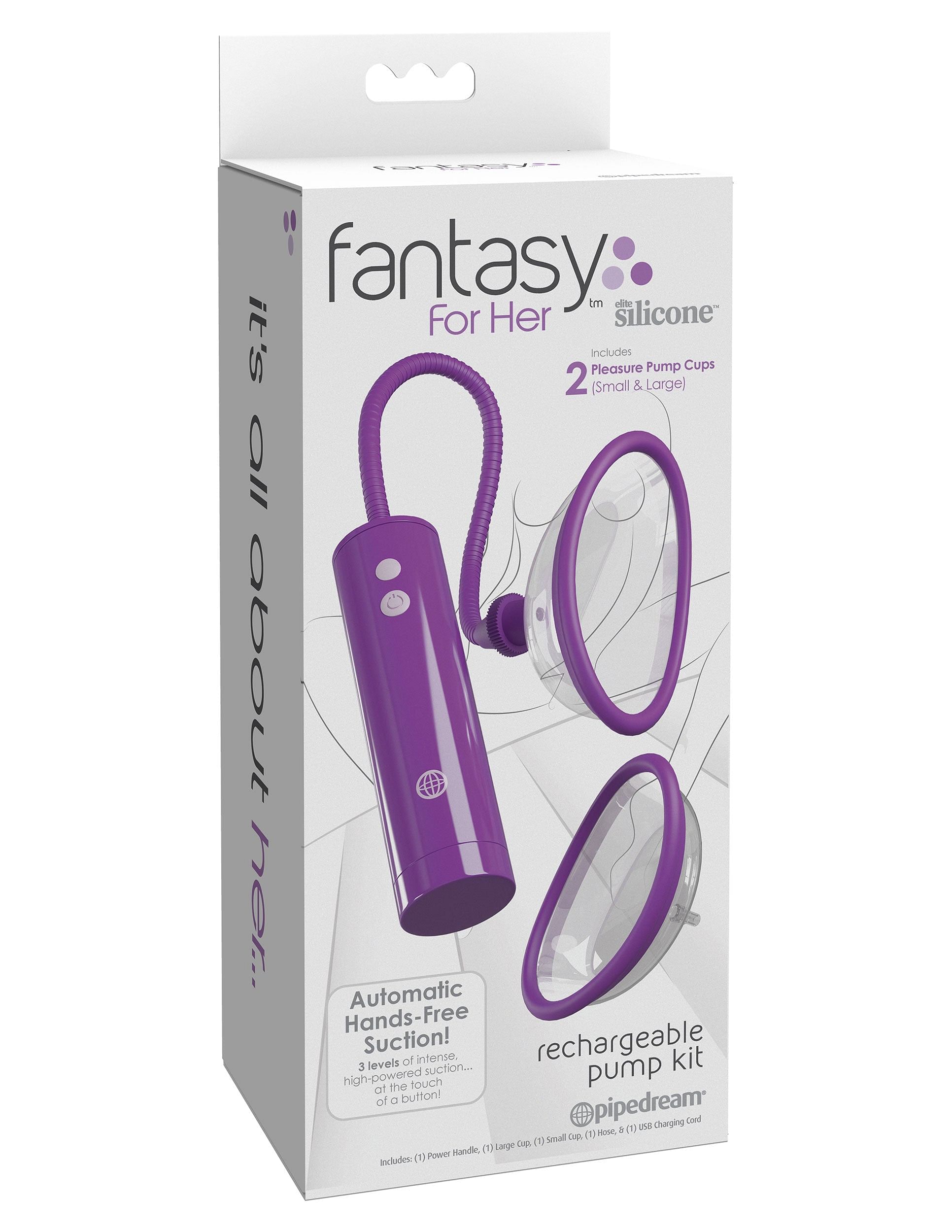 Fantasy for Her Rechargeable Pleasure Pump Kit –  Purple