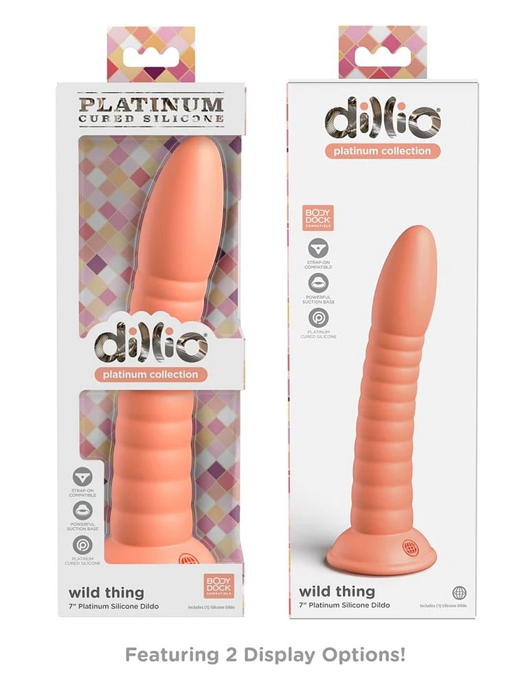 Dillio Platinum – Wild Thing 7 Inch Dildo – Peach