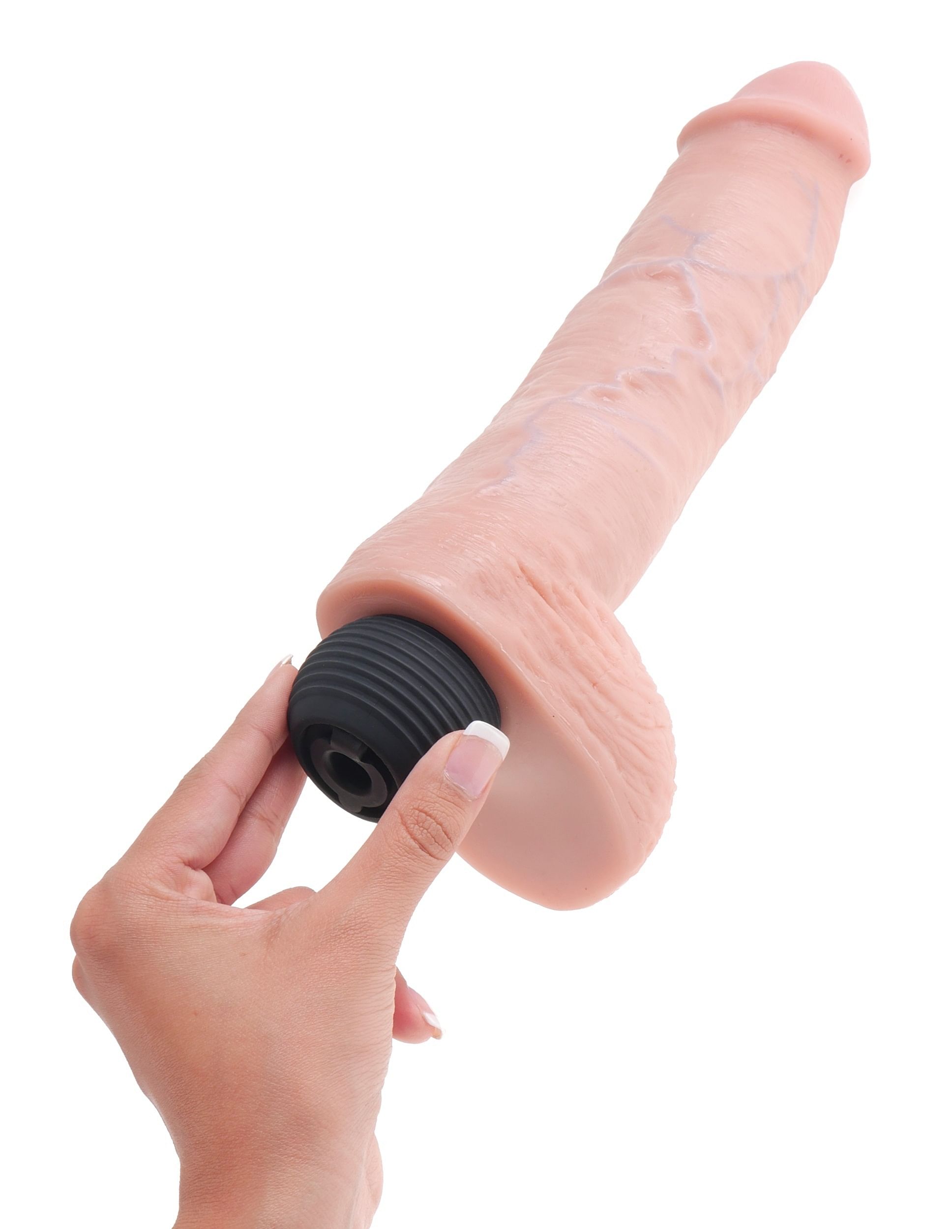 King Cock 8 Inch Squirting Cock With Balls – Light