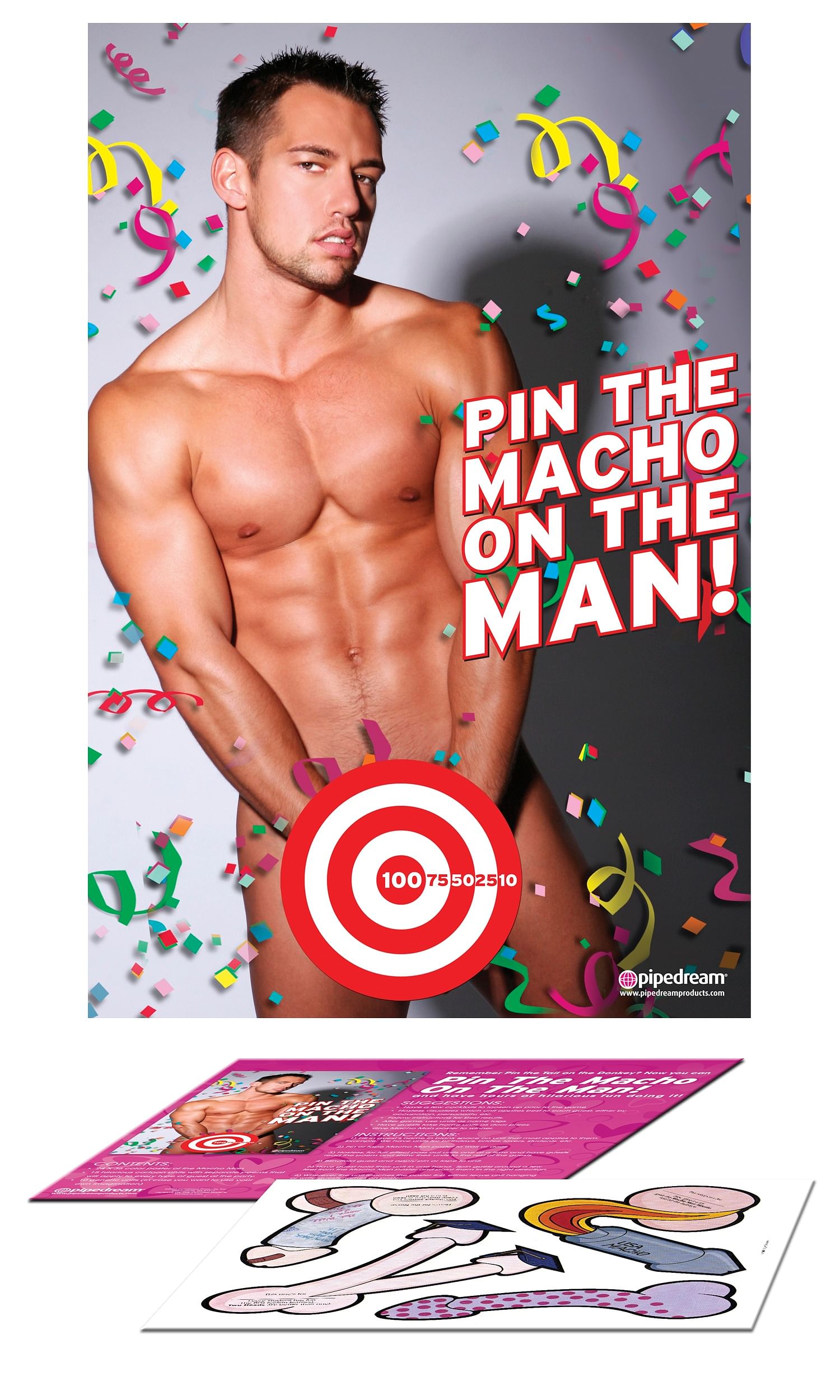 Bachelorette Party Favors – Pin the Macho on the Man