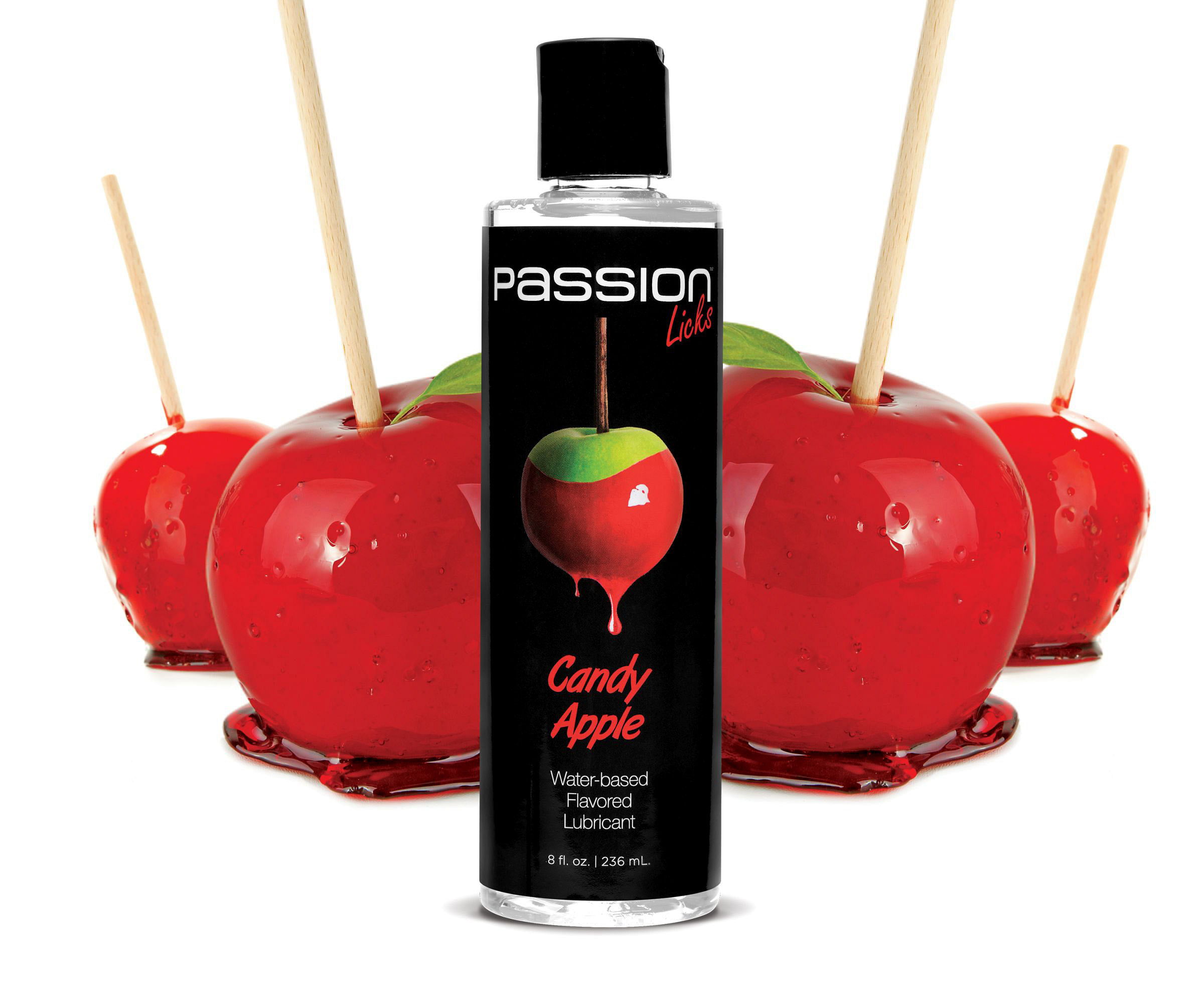 Passion Licks Candy Apple Water Based Flavored Lubricant – 8 Fl Oz / 236 ml