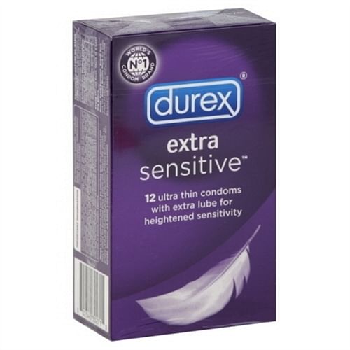 Durex Extra Sensitive Condoms Lubricated – 12 Pack New Item Number 30271