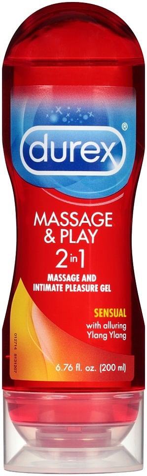 Durex Massage & Play 2 in 1 Sensual Ylang Ylang – 6.76 Fl. Oz. / 200 ml