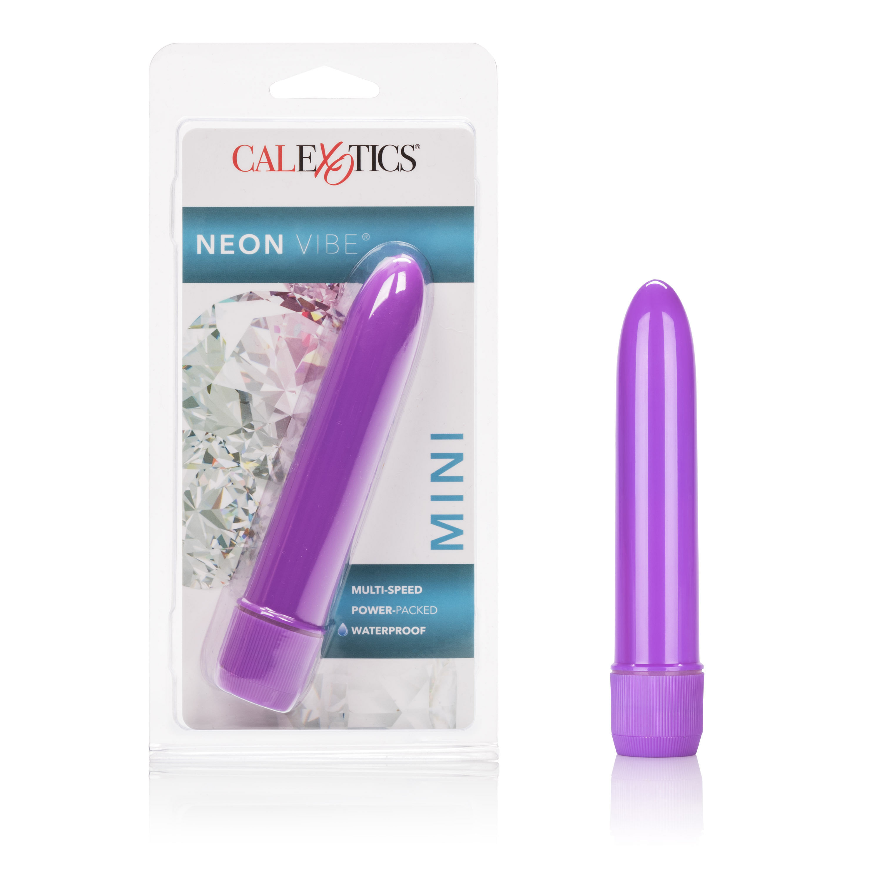 Mini Neon Multi-Speed Vibe 4.5 Inches – Purple