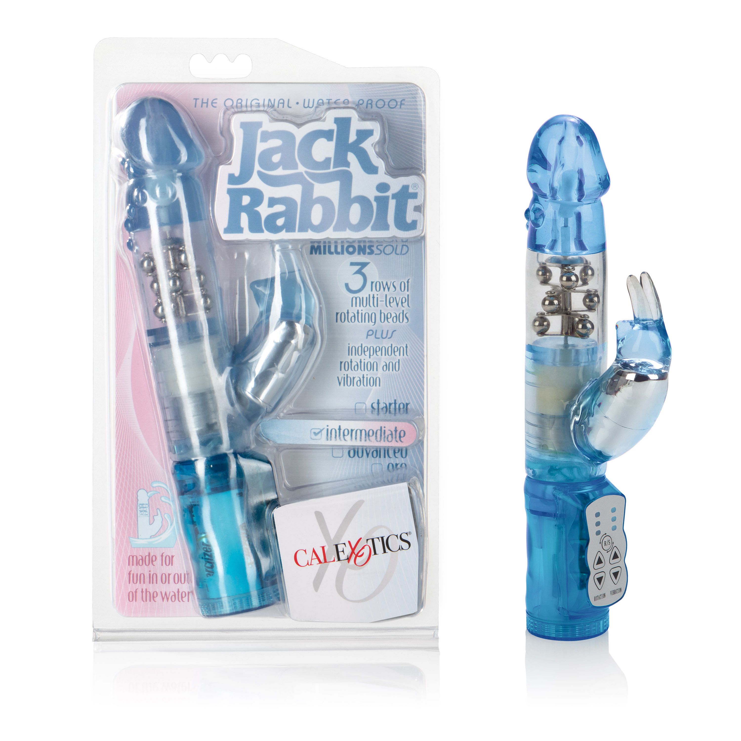 Waterproof Jack Rabbit Floating Beads – Blue