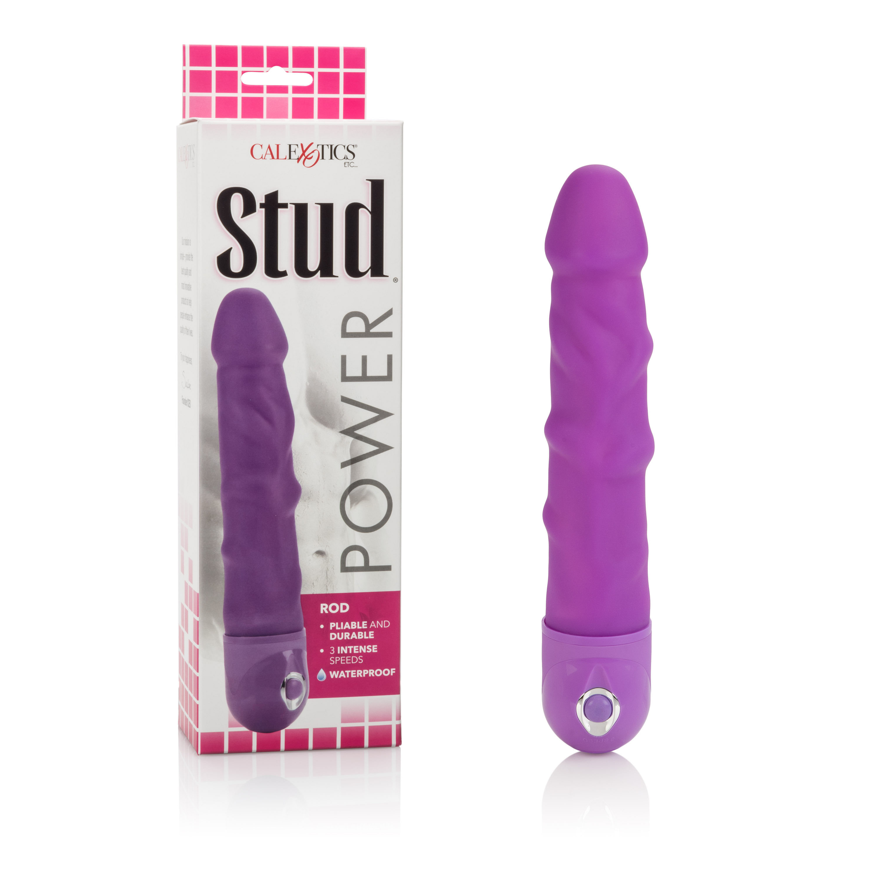 Waterproof Power Stud Rod Dong – Purple