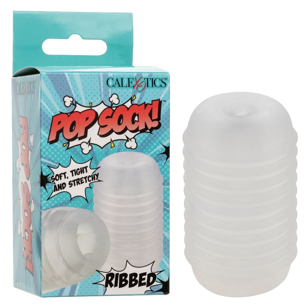 Pop Sock Ribbed – Clear