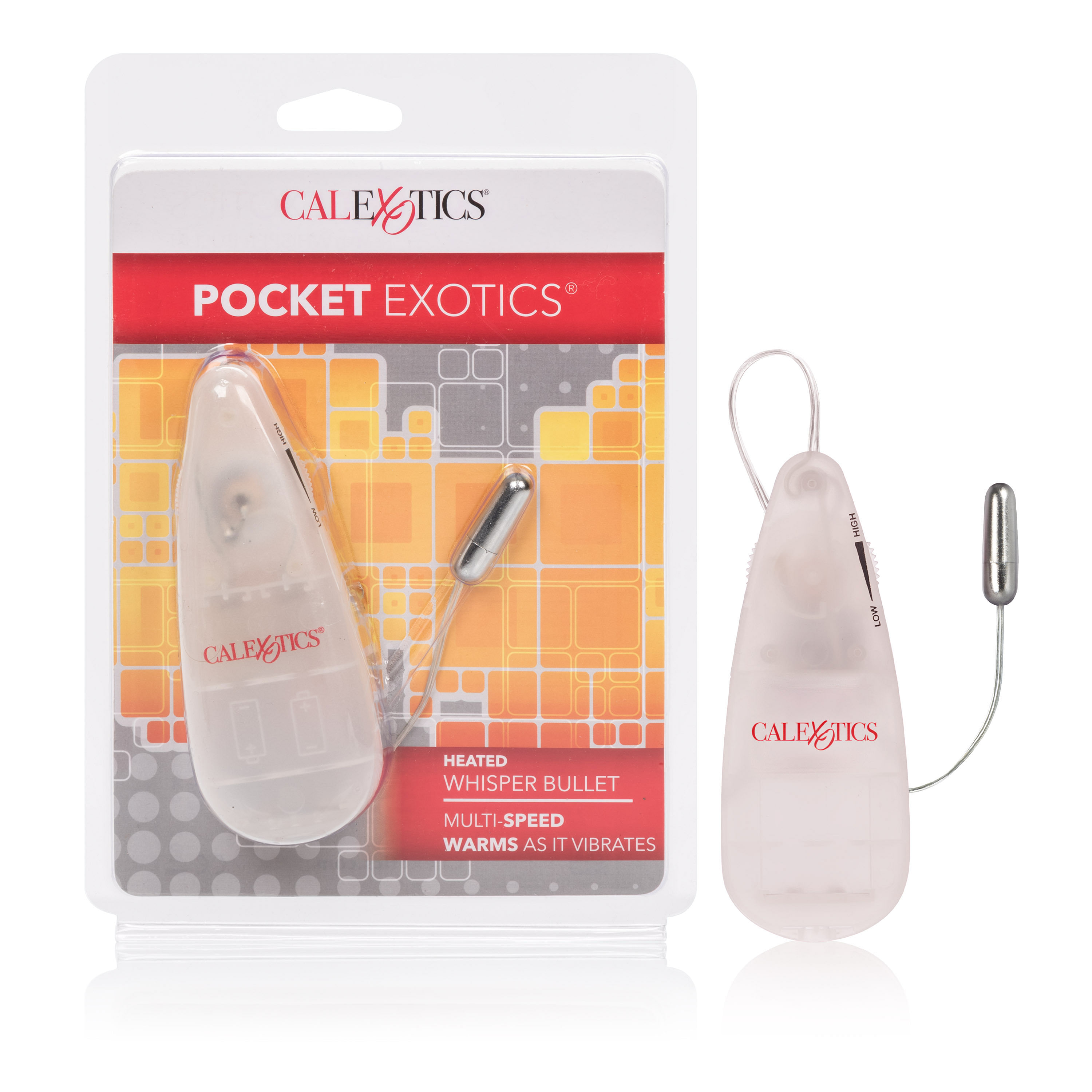 Pocket Exotics Heated Whisper Bullet – Clear