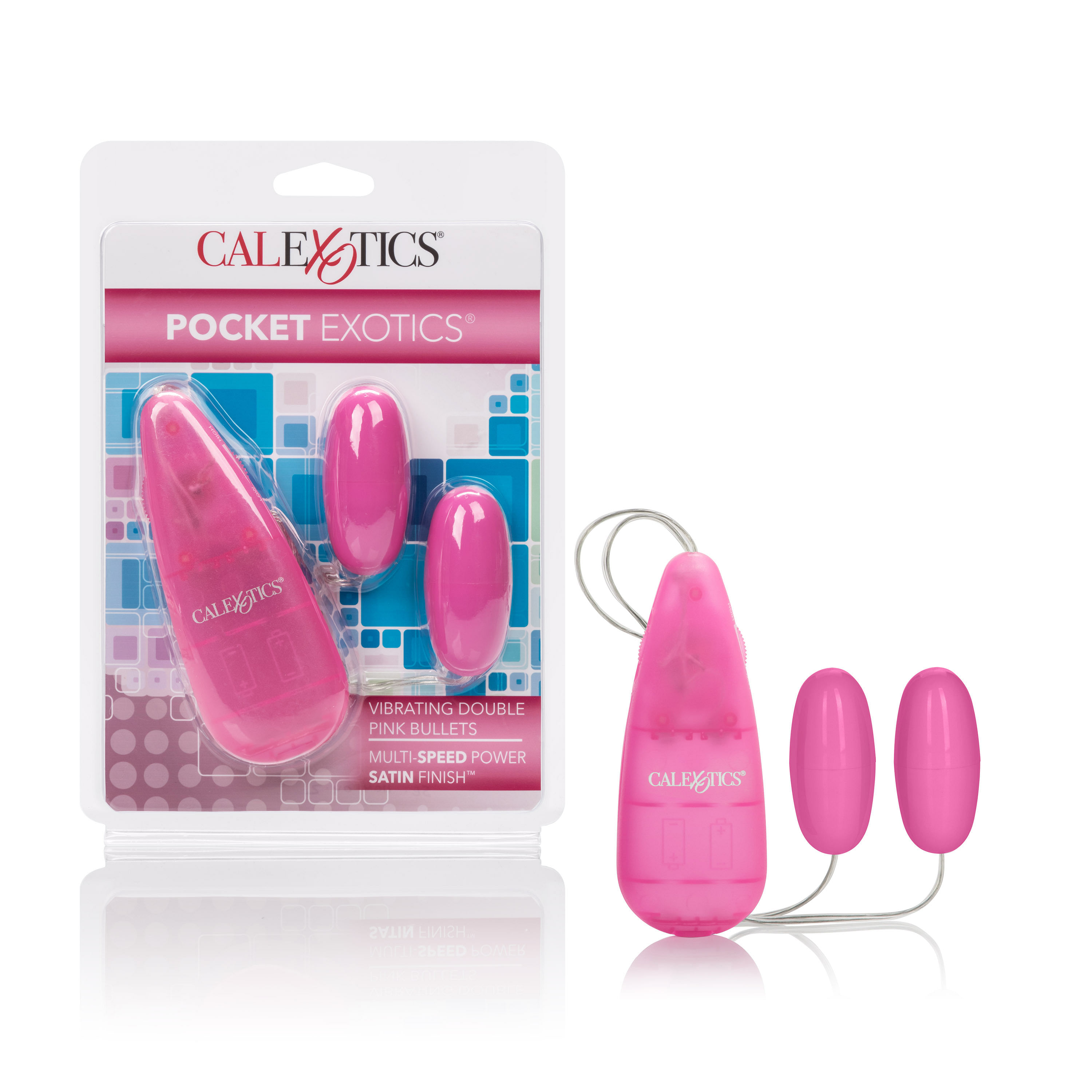 Pocket Exotics Vibrating Double Pink Passion Bullets – Pink