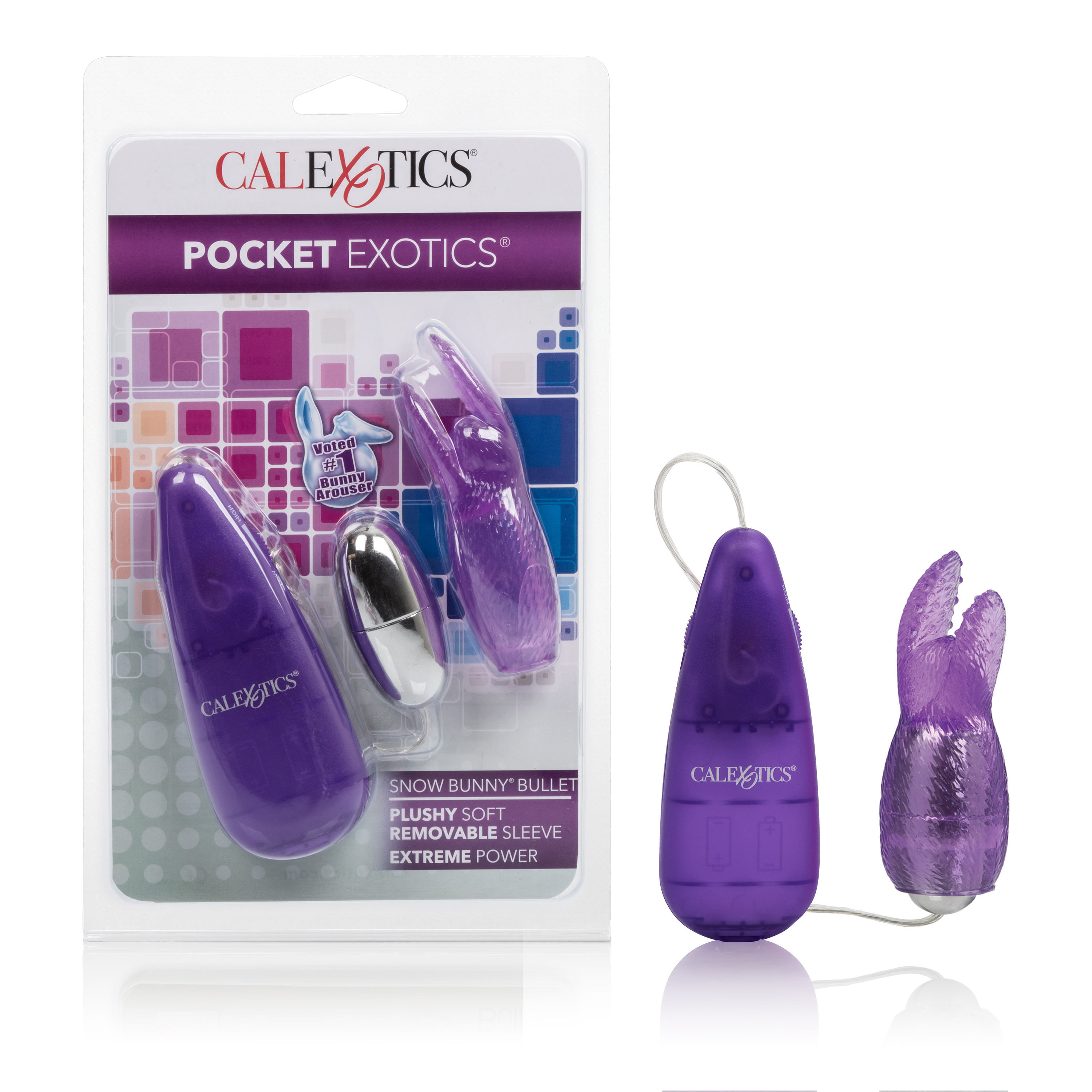 Pocket Exotics Snow Bunny Bullet – Purple