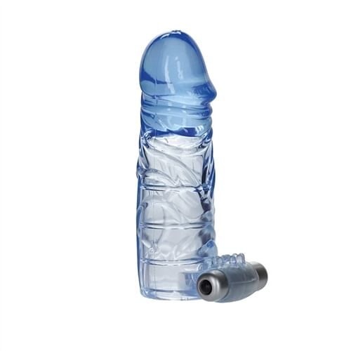 Up Extended It Up Vibrating Extension  Sleeve – Blue