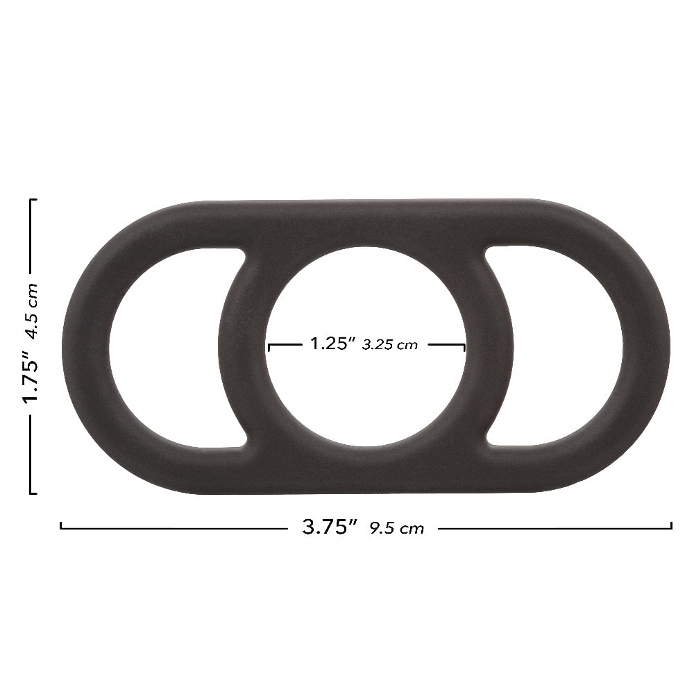 Alpha Liquid Silicone Commander Ring – Black