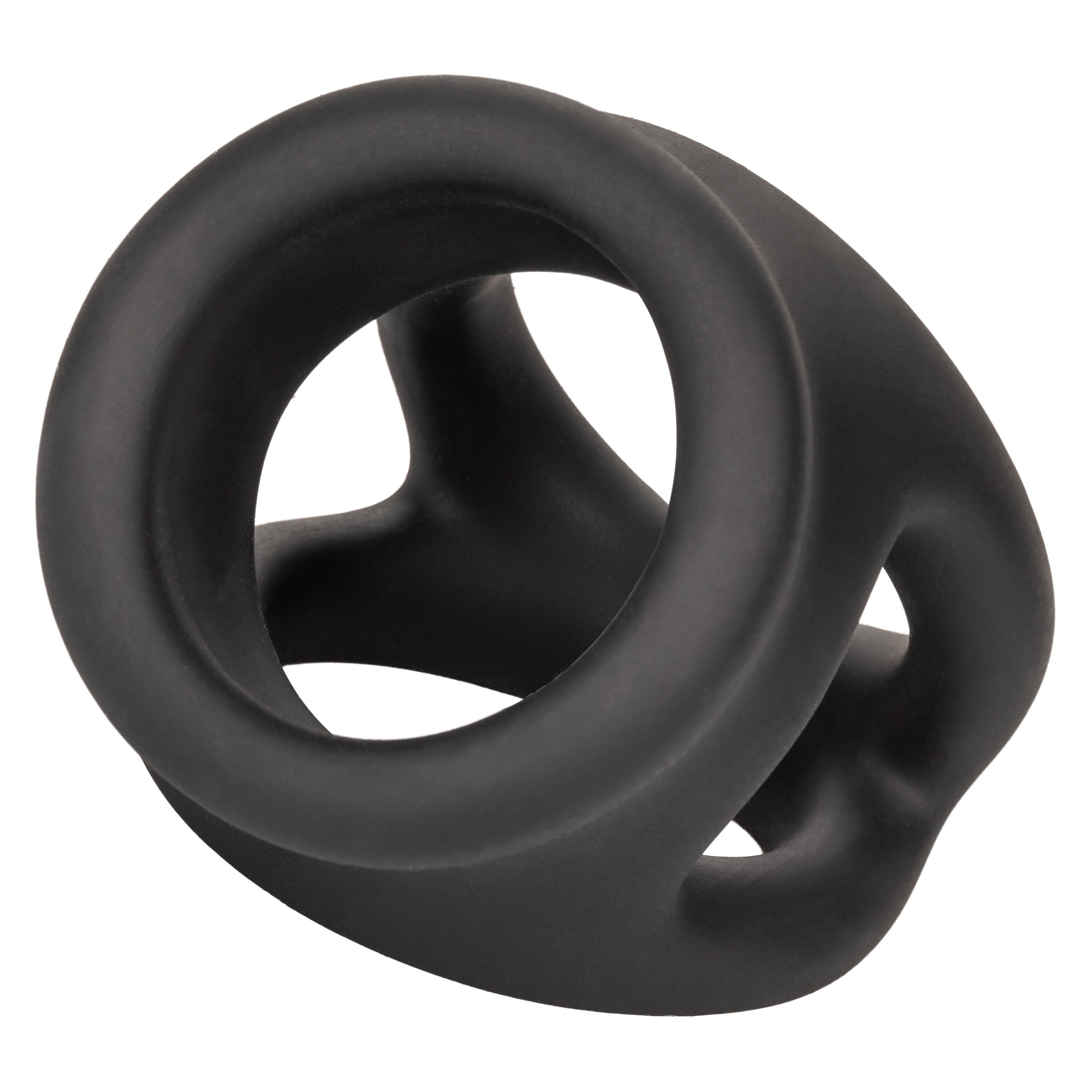 Alpha Liquid Silicone Dual Cage and Ring – Black Ring – Black