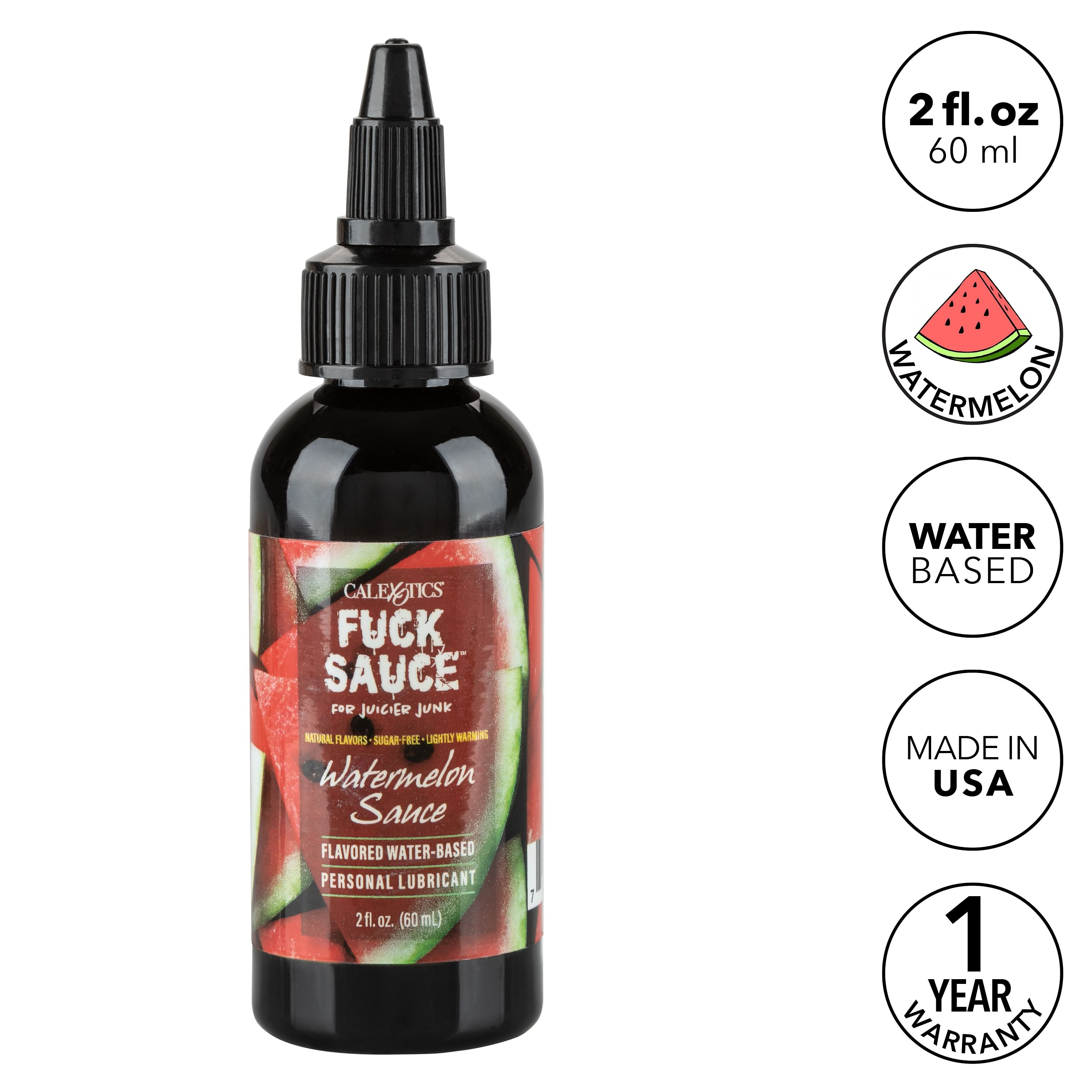 Fuck Sauce Flavored Water-Based Personal  Lubricant – Watermelon – 2 Fl. Oz.