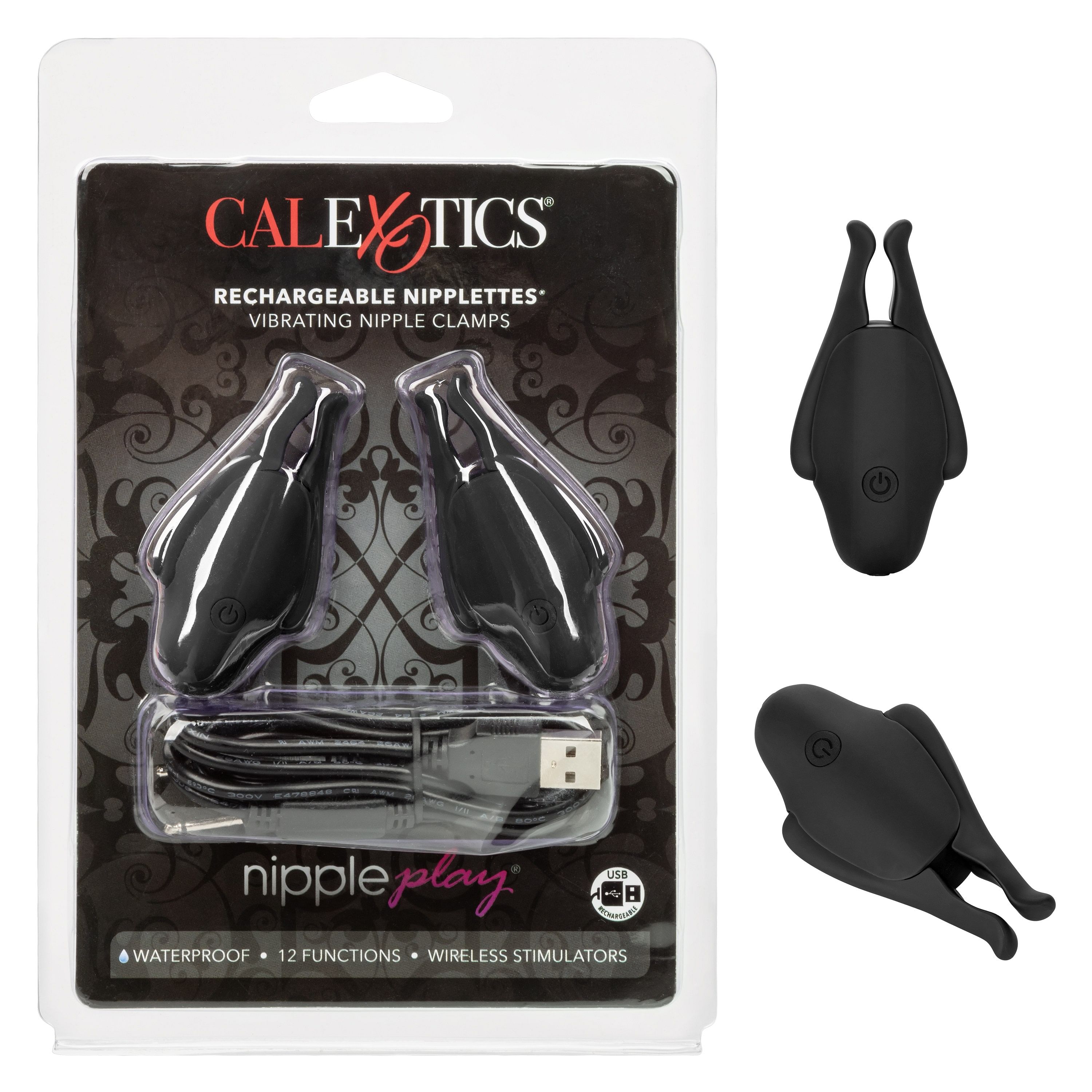 Nipple Play Rechargeable Nipplettes – Black