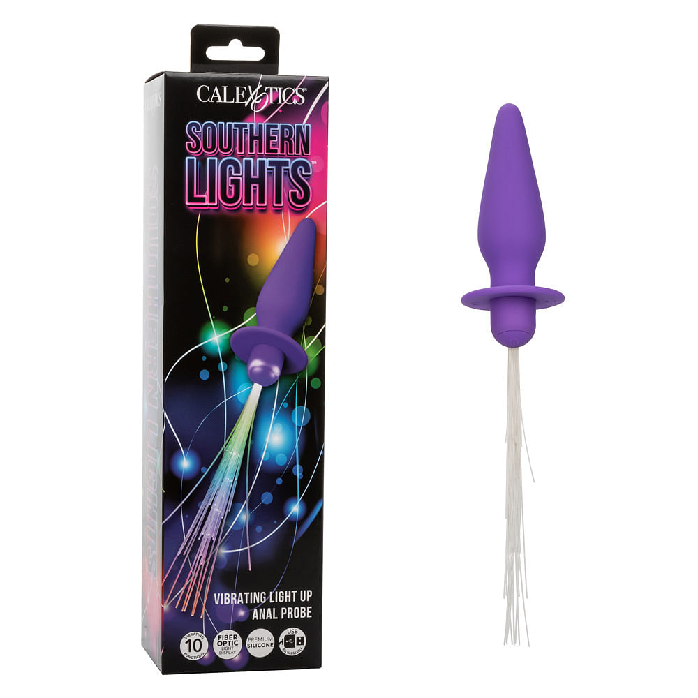 Southern Lights – Vibrating Light Up Anal Probe –  Purple