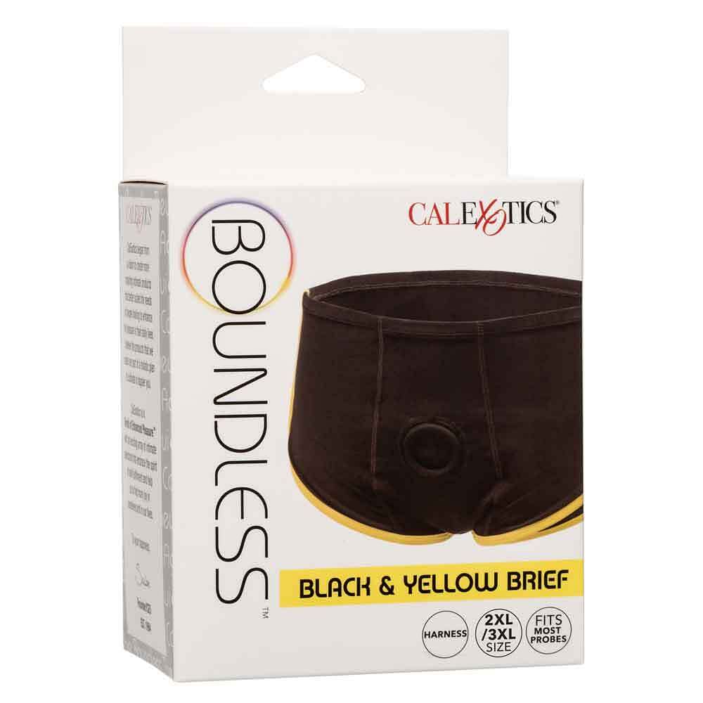 Boundless Black and Yellow Brief – 2x/3x – Black/ Yellow