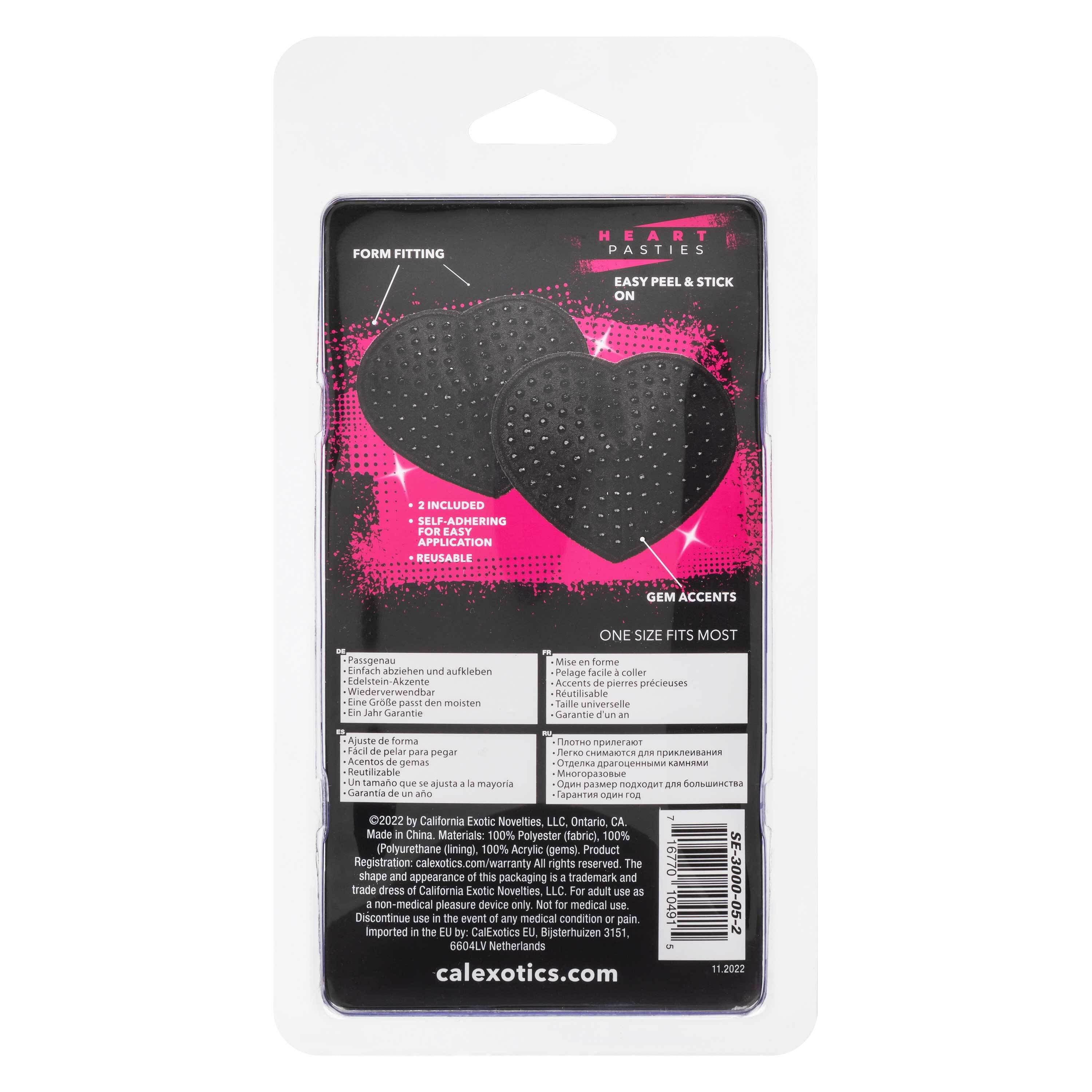 Radiance Heart Pasties – Black