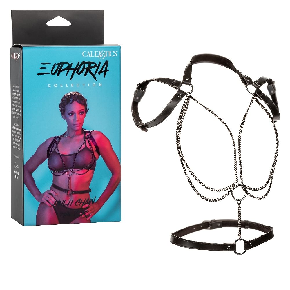 Euphoria Collection Multi Chain Halter – Black