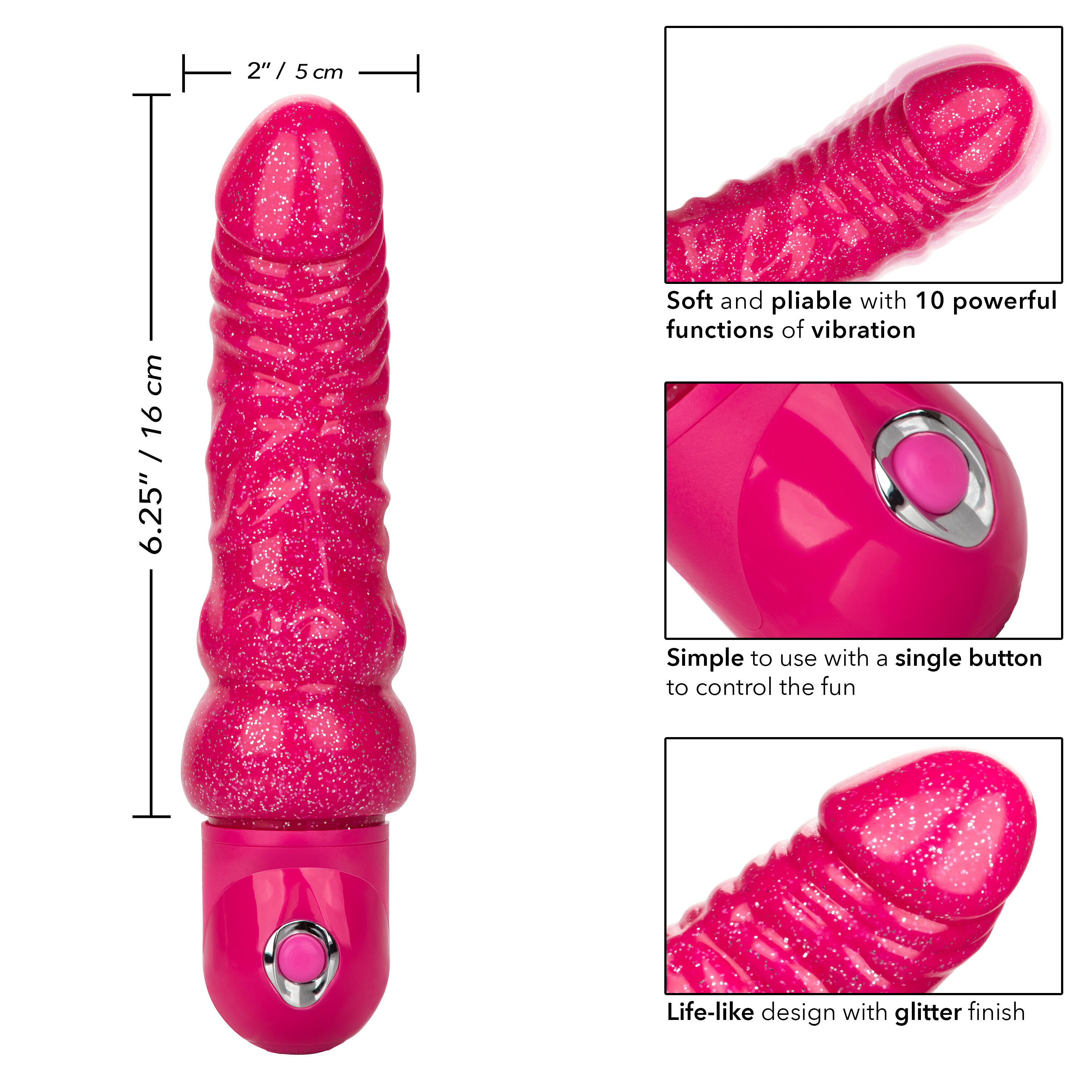 Naughty Bits Lady Boner Bendable Personal  Vibrator