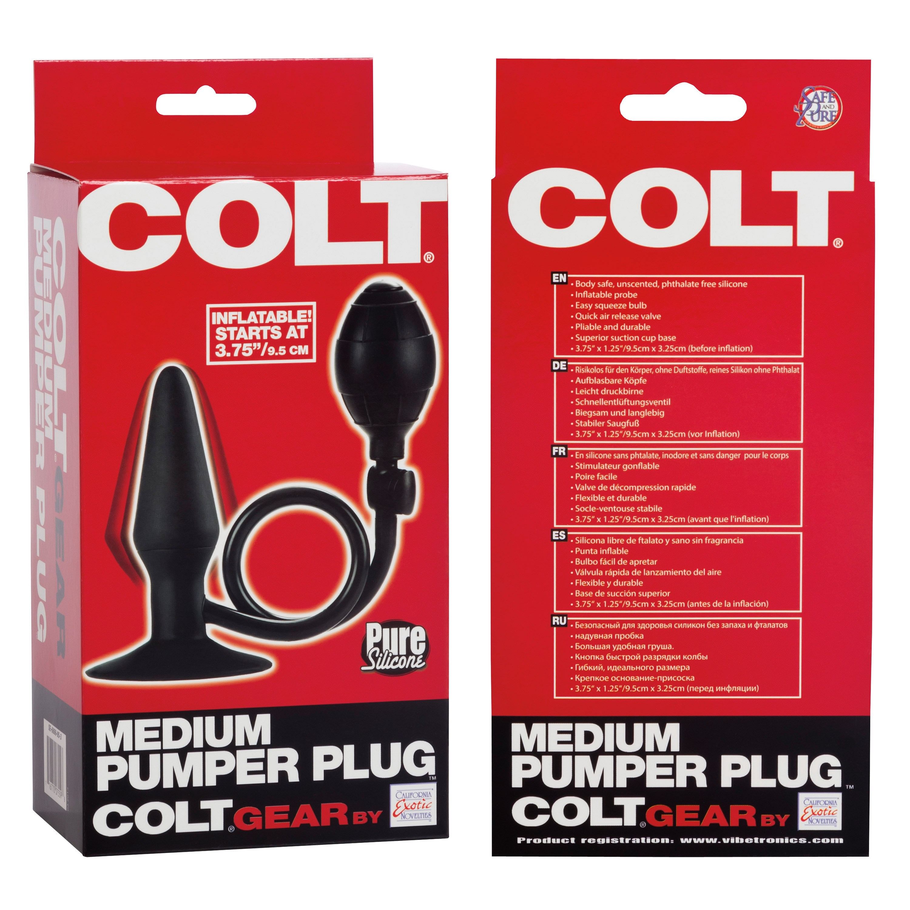 Colt Medium Pumper Plug – Black