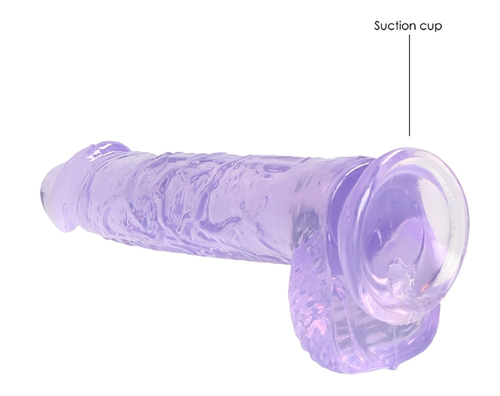 6 Inch Realistic Dildo With Balls – Purple