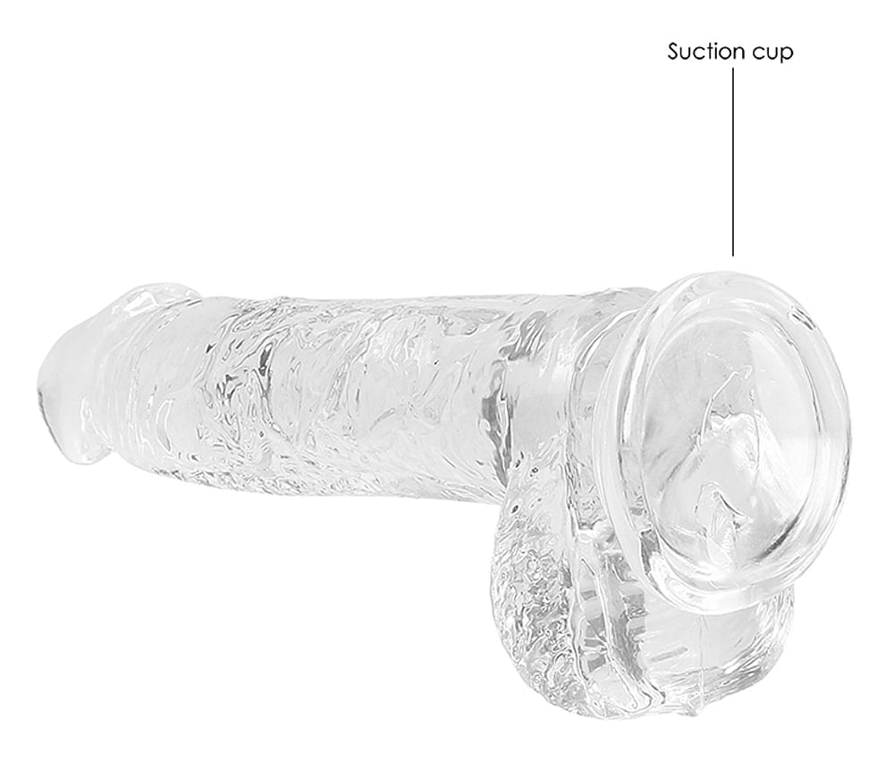 6 Inch Realistic Dildo With Balls – Translucent