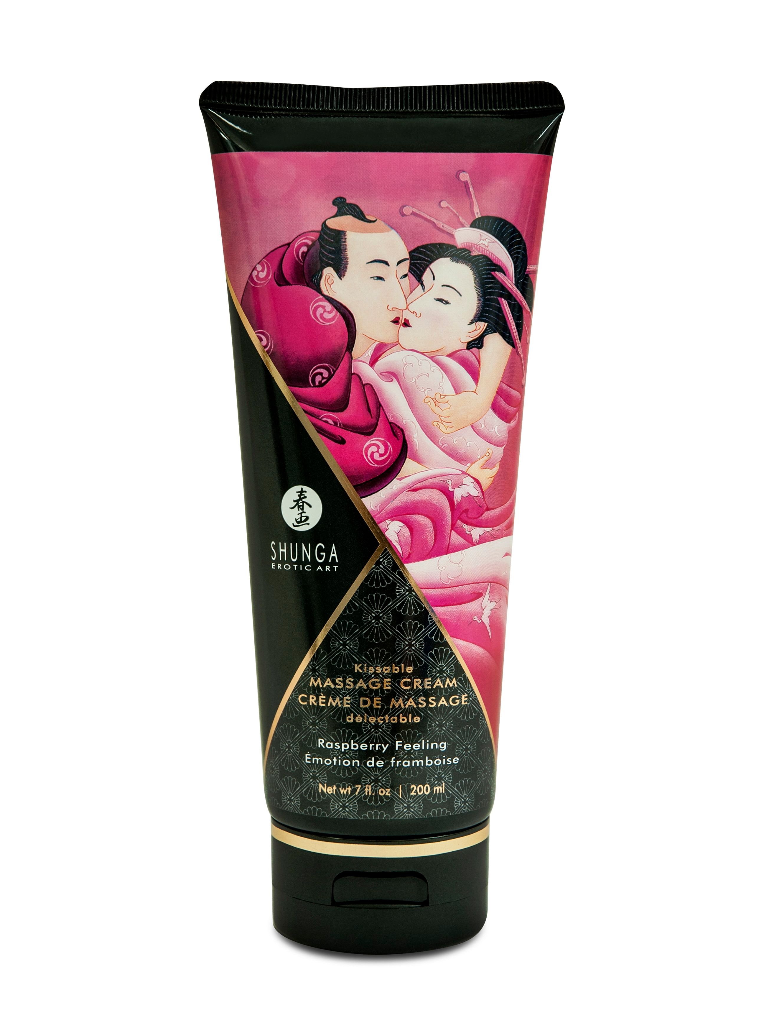 Kissable Massage Cream – Raspberry Feeling – 7  Fl. Oz. / 200 ml