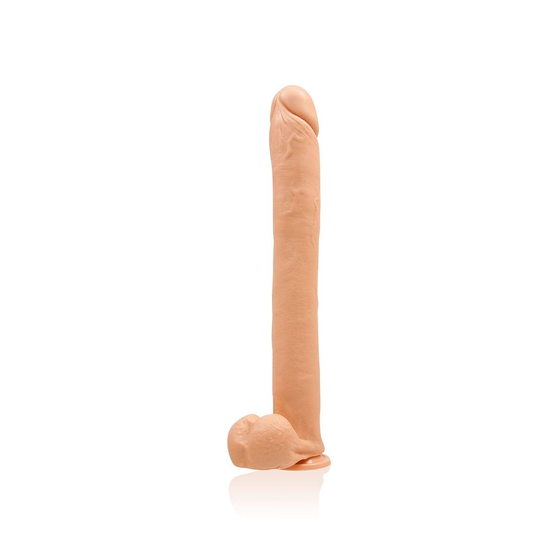 16 Inch Exxxtreme Dong W/suction – Flesh