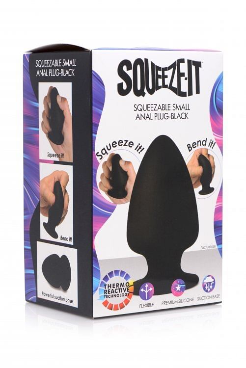 Squeezable Silicone Anal Plug – Small