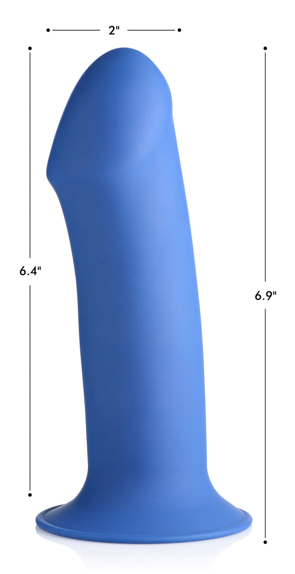 Squeezable Thick Phallic Dildo – Blue