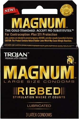 Trojan Magnum Ribbed – 3 Pack