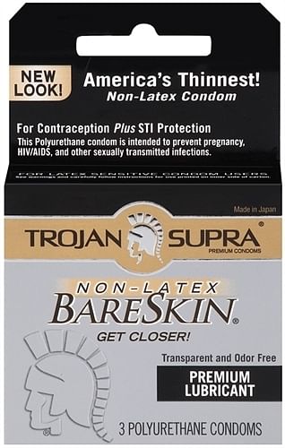 Trojan Supra Bareskin Polyurethane – 3 Pack