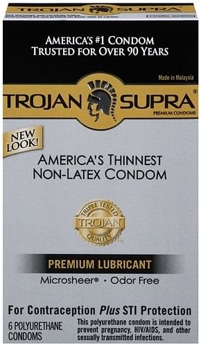 Trojan Supra Bareskin Non-Latex – 6 Pack