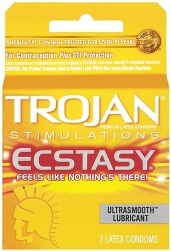 Trojan Ultra Ribbed Ecstasy – 3 Pack