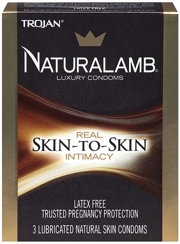 Trojan Naturalamb Luxury Condoms – 3 Pack