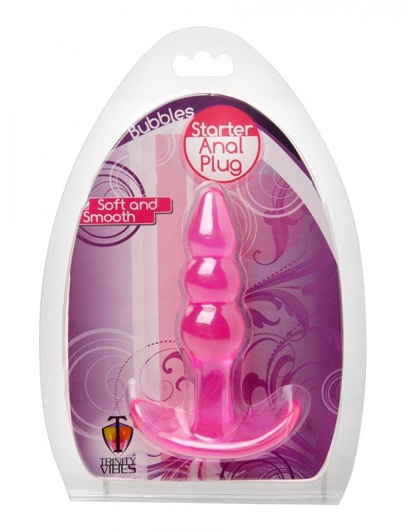 Bubbles Bumpy Starter Anal Plug – Pink