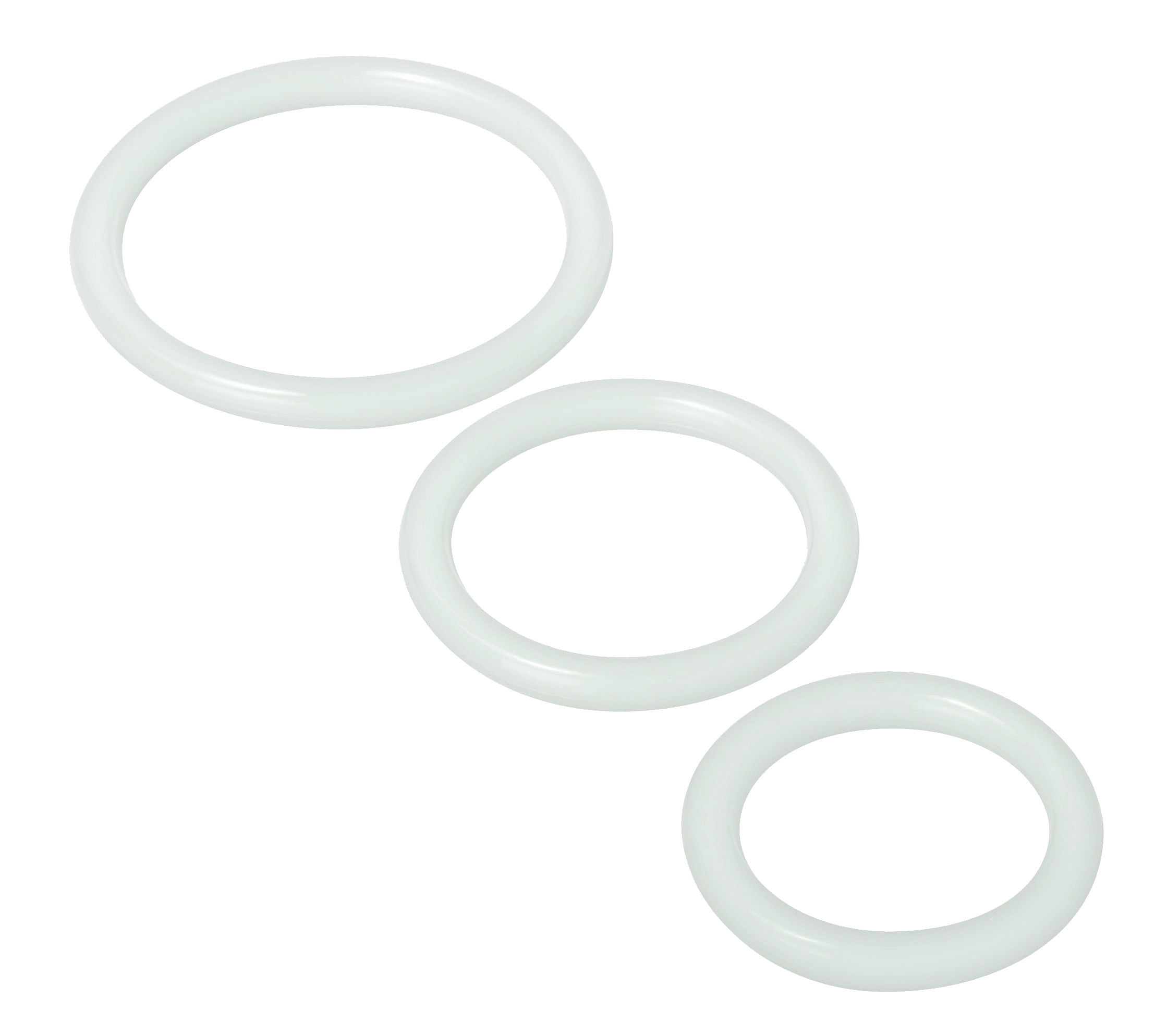 Trinity Silicone Cock Rings – Clear