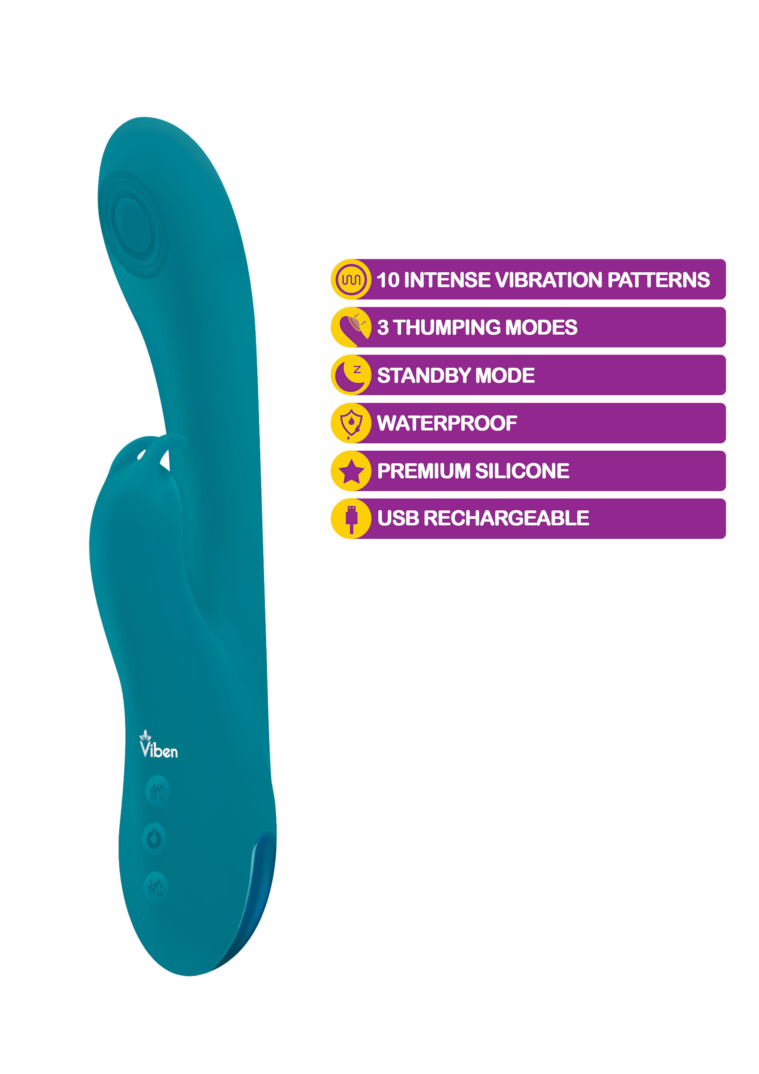 Razzle – Ocean – Rechargeable Thumping G-Spot  Rabbit